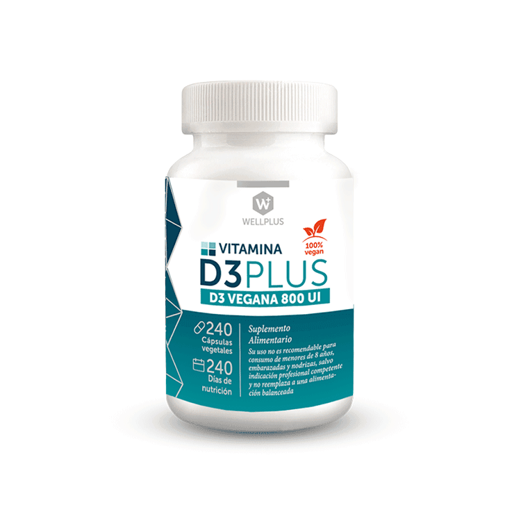 Vitamina D3 Plus Vegana 240 cápsulas